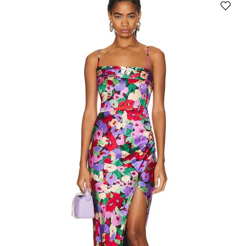 NICHOLAS Multicolor Floral Midi Dress